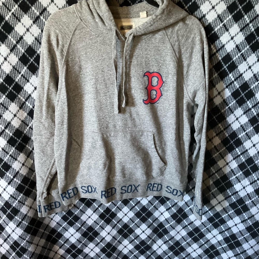 Gray Red Sox Women's Hoodie Sweater